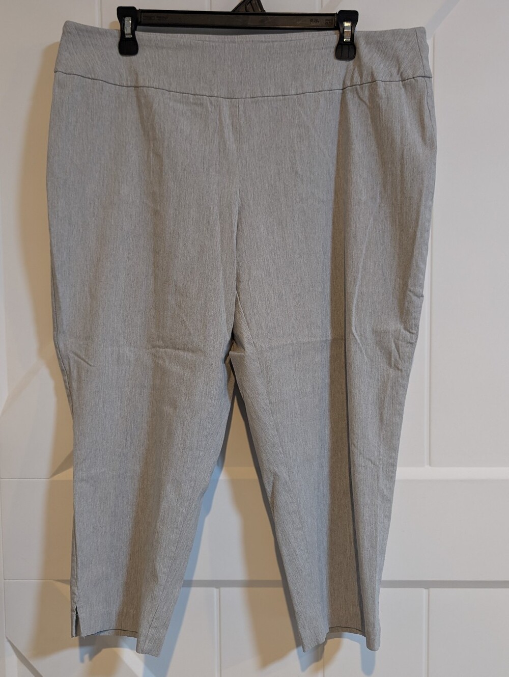 Light Gray Women's Stretch Pull-On Pants